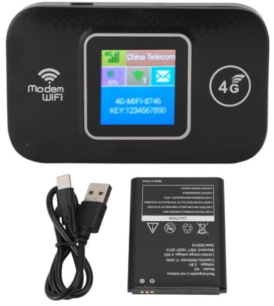 Mobiler 4G-LTE-WLAN-Hotspot, Tragbarer 4G-WLAN-Router für Europa, Unterstützt die Gemeinsame Nutzung von Bis zu 10 WLAN-Geräten, Mobiles 4G-WLAN mit 3000-mAh