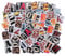Giantree 156 Stück Vintage Buchstaben Aufkleber, Vintage Sticker Vinyl-Buchstaben-Aufkleber Mehrfarbig Selbstklebend Wasserdicht Aufkleber für DIY Scrapbook Stickers Briefkästen Reisetasche Laptop