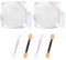 LOPHE Chrome Nail Powder, 2Pcs Upgrade Glassy Pearl Nail Powder Metallic Mirror Glitter Effect, Aurora Pearlescent Nails Chrome Powders, Glazed Donut Nails Powder for Nail-Art Design Decoration