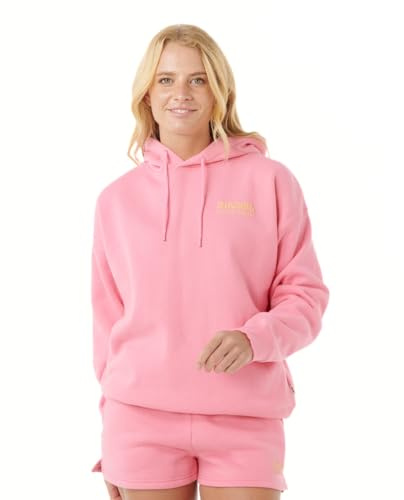 Rip Curl Damen Surf Puff Heritage Kapuzen-Sweatshirt, Pink/Orange 253, M