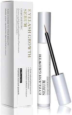 Wuiil Siero Ciglia,5ML Siero Ciglia Allungante Naturale,Siero Rinforzante Infoltimento Ciglia e Sopracciglia,Naturale con Ingredienti.