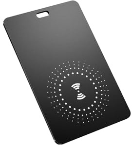 Ucard Brieftaschen-Tracker-Karte, dünner Bluetooth-Tracker, funktioniert nur mit Apple Find My iOS, wiederaufladbar, Brieftaschenfinder und Artikel-Locator für Geldbörse, Gepäckanhänger und mehr,