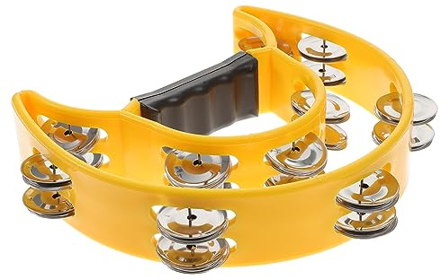 Mikinona 1 Stück Handglocke Musikinstrument mit Aufbewahrungsbox Doppelte Reihen Schellen für Ktv Partys und Events Robust und Kinderfreundlich für Percussion und Musikspiele