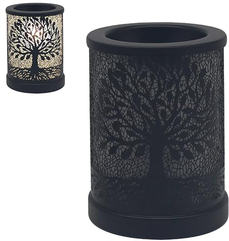 L & P Home & Gifts Lesser & Pavey Desire Aroma Trees Decor Table Lamp | Woodland Inspired Pattern, Fragrance Diffusion, Gentle Lighting, Decorative Display, Cozy Setting, Thoughtful Present