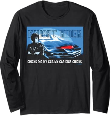 Knight Rider Chicks Dig My Car Classic Long Sleeve T-Shirt