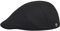 Sterkowski Modell Ivy Five | Wolle Schirmmütze für Herren und Frauen | Gatsby Newsboy Cap Schiebermütze Golf Winter Irische Barrett Vintage Retro Kappe Kasket Winter Warm Schwarz 57
