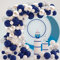 Luftballons Blau Silber Helium, 120 Stück Weiß Silber Konfetti Ballon Girlande Geburtstag Ballons Set für Hochzeit Graduierung Party Weihnachten Brautgeschenke Baby-Duschen Valentinstag