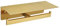 Double Toilet Paper Holder with Shelf Brushed Gold, APLusee SUS 304 Stainless Steel Contemporary Tissue Roll Holder Mobile Phone Storage Rack…