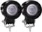 Biqing 2Pcs 10W Phares Avant de Moto, 2Inch LED Phares de Travail Projecteur 12V 24V Feux Anti-Brouillard Auto Phares Supplémentaires pour Moto Voitures Camions Bateau (Flood)