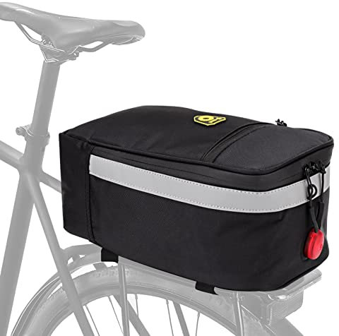YORKING 4.5L Waterproof Bike Pannier Saddle Bag with Rear Light