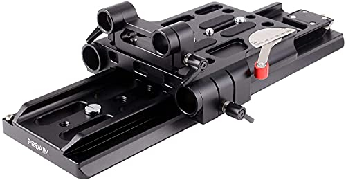 PROAIM Camera Base Plate with 15mm-19mm Rods. Quick Release Plate with Standard Dovetail Plate for DSLR Video Camcorder Camera. (CH-DTPQ-01)