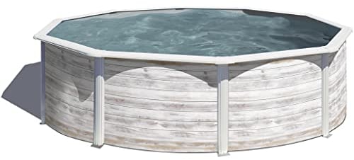 Gre KIT350N Finnland Stahlpool, rund, freistehend, für den Garten, 350 x 120 cm
