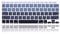 MMDW Ultradünne Silikon-Tastaturabdeckung für MacBook Air 13,3 Zoll (33 cm) 2020 M1 Prozessor (Modell A2337), Touch-ID-Zubehör, US-Version (Gradient Gradient)