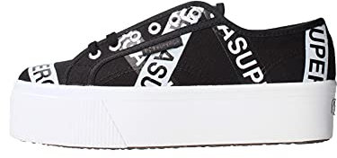 Superga S41161W Damen-Sneakers, Schwarz 35 EU