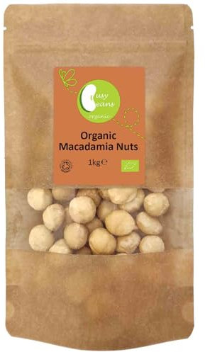Organic Macadamia Nuts - Certified Organic - by Busy Beans Organic (1kg)