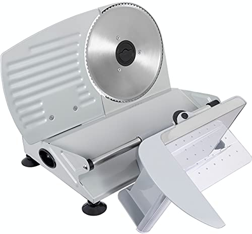 Exquisit AS 3303 Gri Allesschneider | 150 Watt Leistung | Edelstahlmesser | INOX, Grau
