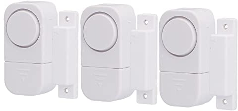 UNITEC Set di 3 allarmi per porte e finestre con contatto magnetico