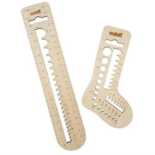 Addi AD5352 535-2 Nadel Gauges Setzen, Holz, Braun, Eins Größe