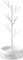 HCLRW Rotating Jewelry Tree Stand, 3 in1 Jewelry Organizer, Necklace Stand Display with Acrylic Tray for Earrings Necklaces Bracelets Watches and Rings -14.56 Inch High（White）