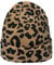 GIVBRO Frauen Leopard Print Baskenmütze Strickmütze Beanie Mütze Winter Warm Hut Casual Kostüm Zubehör Braun