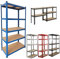 Royalswill Shelving Units Storage, Heavy Duty 5 Tier Black Garage Shelf Unit Metal Shelves Storage Boltless Rack, 875KG Capacity (175KG Per Shelf), Adjustable Heigh, Shed, Home & Office