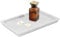 Radicaln Bandeja de mármol blanca de 12 pulgadas, hecha a mano, para encimera de cocina, bandeja de tocador de almacenamiento de maquillaje, bandeja de baño