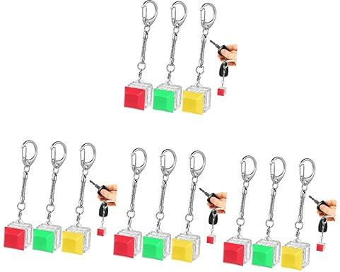 Toyvian 12 Pcs Key Chain Handbag Pendant Finger Keyboard Toy Keychain Pendant Key Fob Keychain Mechanical Keyboard Toys Mini Backpack Keychain Key Ring Holder Child Zinc Alloy Charm Button