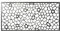 Chapa Perforada Decorativa de Hierro | Panel Metálico Hierro en Crudo | 2000x1000 mm | Ideal para Decoración de exteriores | Vallas, Celosías, Paredes, Balcones, Jardines | Mod. 41
