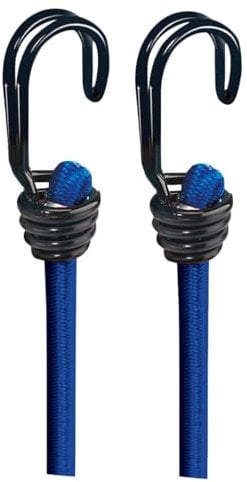 BASI | 2er Set Gummispannseil mit Haken | 120 cm Ø 8 mm | Spanngummis Gepäckspanner mit Doppelhaken | Ladungssicherung Transportsicherung - Spanngurt Set | 2 Stück