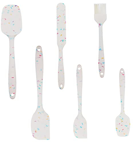 Garneck Ensemble De Spatules De Cuisson En Silicone À Poignée Ergonomique Grattoir À Crème Multifonctionnel Ustensile Pour Et La Pâtisserie