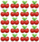 JIHUOO 50 Pcs Fruit Flatback Charms Pineapple Resin Charms Cherry Flat Backs Flatback Resin Cabochons Scrapbooking Embellishments Hair Clip Decorations Cherry