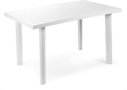 URBN GARDEN Large Summer Weather Proof Plastic Rectangle Table Garden Patio Dining Furniture