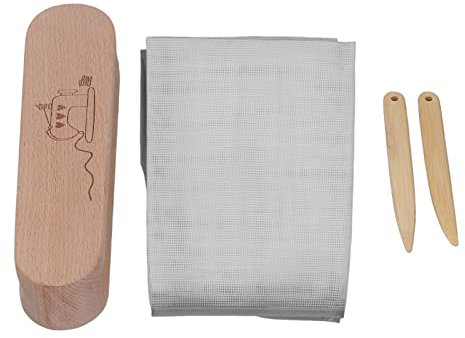 Herramienta de Badajo de Madera a Medida, Juego de Colchas de Malla de Costura, Planchado de bambú de Haya, Prensa de Retazos, Planchado Fabuloso, Bloque de Madera, Pluma de