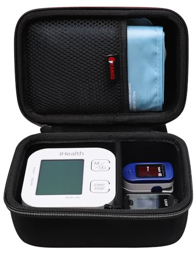 XANAD Hard Case for iHealth Track Smart Upper Arm Blood Pressure Monitor, Case Only