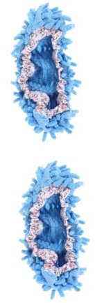 BCOATH 2 Pcs Microfiber Mop Slippers Cleaning Mopping Shoes Cover for Floor Duster Mops Washable Reusable