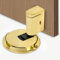 KufaerBeam Magnetic Door Stopper - Mechanical, Windproof, for Various Doors, Floor Fixed (Gold)