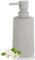 Dispenser Sapone Bagno Beige, Moderno a Righe Dosatore Sapone Cucina Detersivo Piatti, 8.5 OZ Dispenser Sapone Mani Ricaricabile (Beige, Liquido)