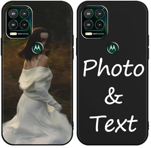 Yirlbey Cover Personalizzate per ZTE Blade A34 6,6'', Personalizzata con Foto Immagine Disegni Custodia, Personalizzabili Personalizzato Antigraffio Custodie Case per ZTE Blade A34, Nero