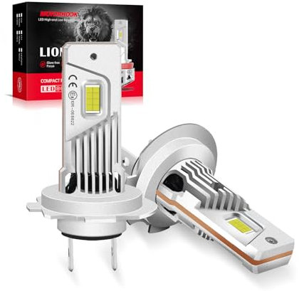 LUDUN H7 Led Headlight Bulb 6000K White – (477) H7 Headlight Bulb Canbus Error Free - High and Low Beam Super Bright 12V 55W