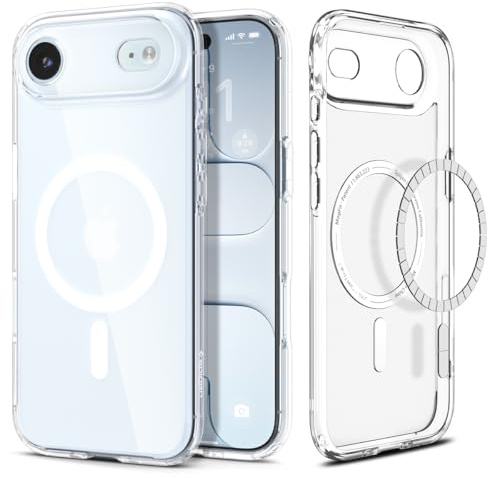 Spigen iPhone Air Hülle Ultra Hybrid MagFit -Frost White | Kompatibel mit MagSafe, DuraClear Tech, Anti-Yellowing, Air Cushion Tech, Militär-Grade Schutz, Spigen Signature Serie