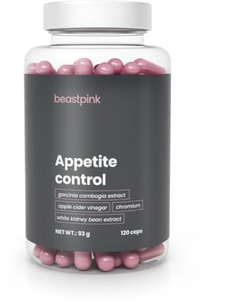 BeastPink Appetite Control - Mit Garcinia Cambogia-Fruchtextrakt, Chrom, Apfelessig, unterstützt Fettverbrennung, Kohlenhydratblocker, für Frauen beim Abnehmen, 120 kaps