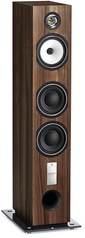 Triangle - Enceinte Colonne Hi-FI Antal EZ - Puissance Admissible 120W - Rendement 92 DB/W/m – Polyvalente Musique et Home-Cinéma - 200 x 1090 x 345 mm (Chataigner, Pièce)