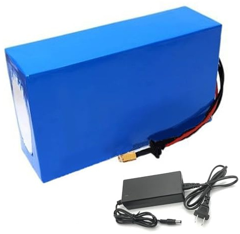 GNIUBBDB 52V 20Ah E-Bike Lithium Ion Battery Pack with 58.8V 2A Charger 14S6P Electric Bicycle Scooter Battery Built-in BMS for 250W 500W 750W 1000W Motor XT60 Plug+SM Plug