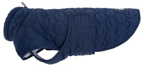 Wanderpfote Hundemantel – Steppjacke Hundejacke Stilvoll und Elegant – Hundemantel Wasserdicht – optimal für kleine und mittelgroße Hunde (Blau, S)