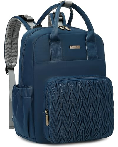 Pomelo Best Wickelrucksack Mittelgroß Stylischer Wickeltasche Rucksack Baby Tasche mit Wickelunterlage für unterwegs Diaper Bag Gepolstert mit Quiltmuster