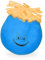 Relaxdays 192x Knautschball im Set, 6 cm Antistressball, mit lustiger Grimasse, knetbar, für Kinder und Erwachsene, versch. Farben