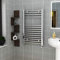 800 x 600 mm Straight Heated Towel Rail Chrome Bathroom Ladder Radiator
