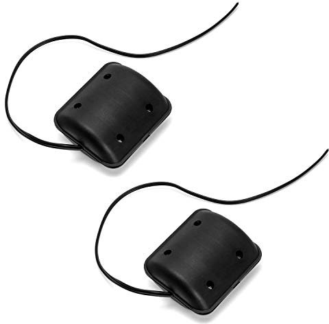 QWORK® 2Pcs DC Vibrant Moteur , 12V 2300RPM Vibrant Moteur de vibration pour coussin de massage , avec coque en plastique noir