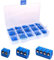 Greluma morsettiera a vite per PCB da 100 pezzi,passo 5 mm,2 pin,3 pin e 4 pin,300V 16A.blu(85×2 pin,10×3 pin,5×4 pin)