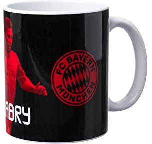 FC Bayern München Tasse - Gnabry - schwarz Signatur Kaffeetasse, Mug FCB
